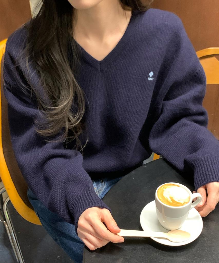 Tudument Essential Wool V-Neck Knit 4Colors
