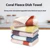 10Pcs/set Kitchen Cleaning Towels Cleaning Cloth For Tableware Dish Microfiber Absorbent Decontaminated Household Scouring Pads