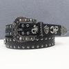 Crocodile Pattern Scorpion Rivet Leather Belt, Punk Y2K Unisex