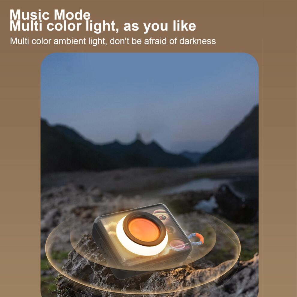 Portable Bluetooth Speaker 5W, RGB Lights, Waterproof, 1200mAh