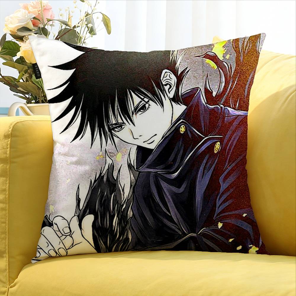 Fushiguro Megumi Anime World Various Sizes Square Pillow Case For Car Home Bedchamber Decor