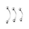 316L Stainless Steel Arc Barbell Eyebrow Piercing Electroplated Titanium Jewelry