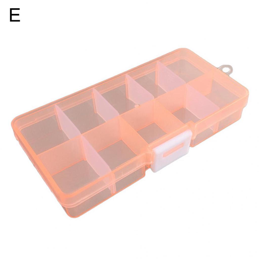 10 Grids Transparent Beads Screws Bit Parts Jewelry Holder Tool Case Storage Box