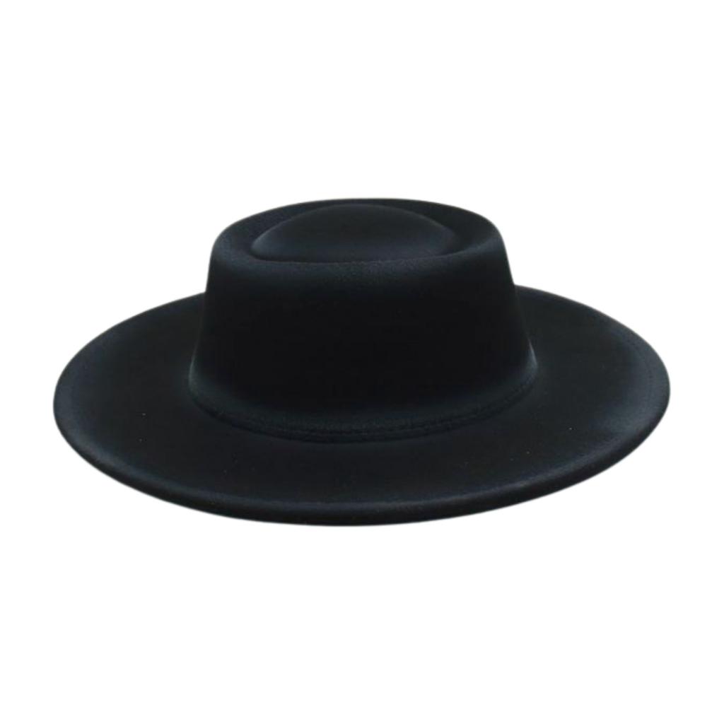 Cross-Border New European And American Style Women'S Hats Autumn And Winter Woolen Top Hats Concave Convex Top Jazz Hats Spray Paint Gradual Change
