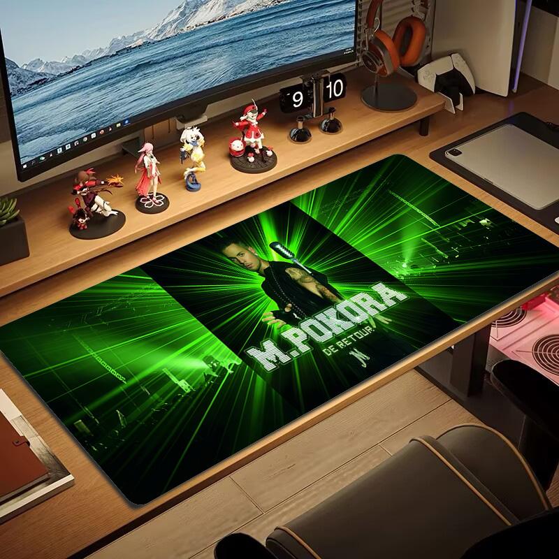 M.Pokora Color Mouse Pad Large Gaming Table Cushion Non-slip Laptop Tablet Big Mousepad XXL Mat Mini PC Playmat With Lock edge