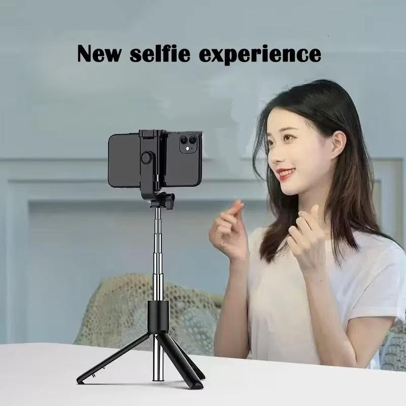 Wireless Bluetooth Selfie Stick Tripod Stand Without Fill Light Remote Shutter Tripod For iPhone  Xiaomi Live Phone Holder