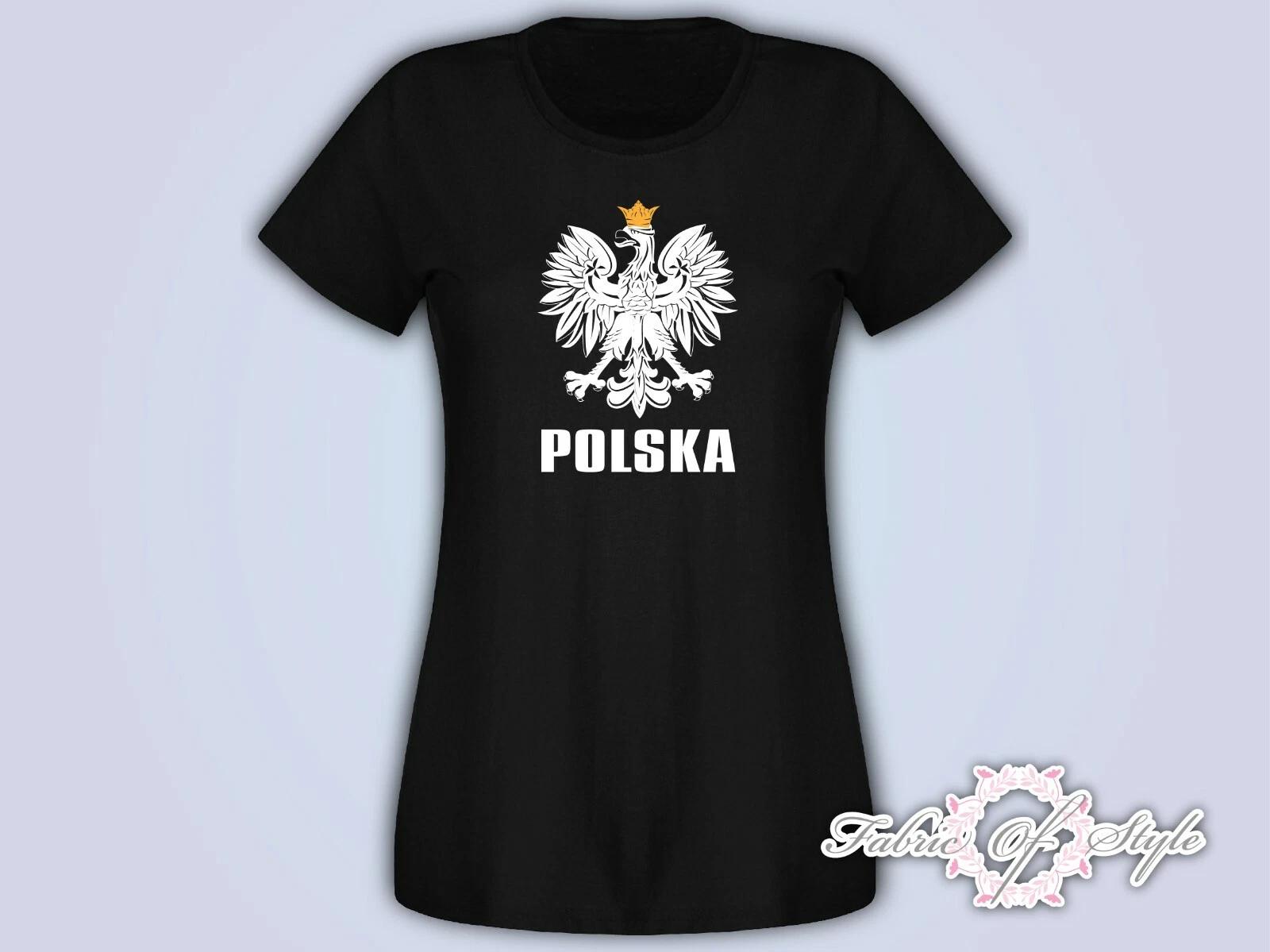 Koszulka Polska Poland Football Damska T- Shirt Female Black S