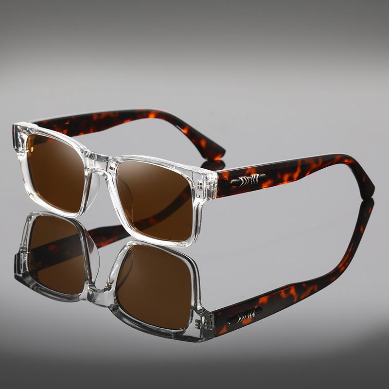 Box sunglasses men's UV protection European and American fashion trends Internet celebrities high-end small frame sunglasses