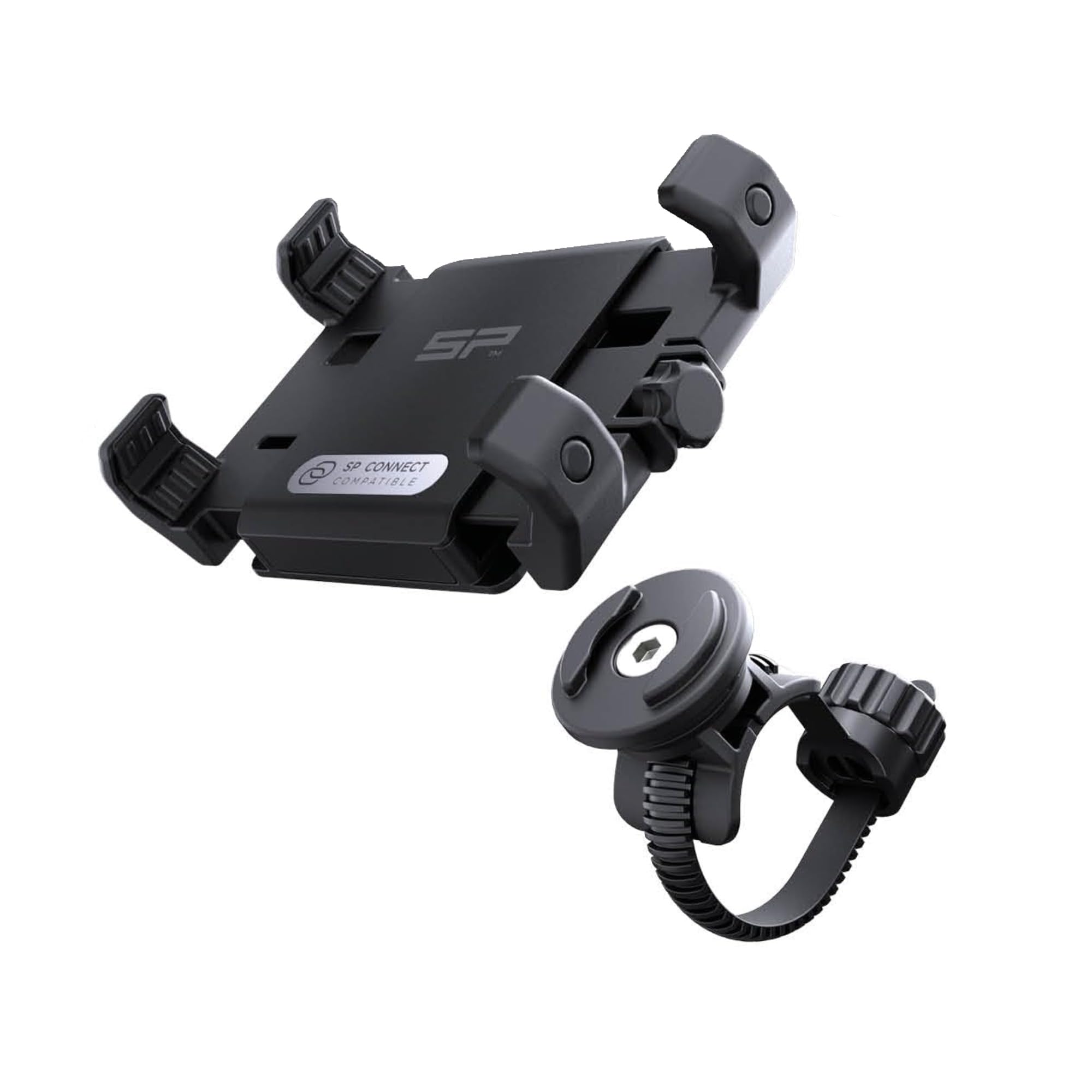SP Connect Universal Bike Phone Mount Set Twist Lock No Tools Required Compatible with iPhone and Android Basic Bike Bundle 53253