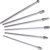 6Pcs Carbide Burr Set 150mm Length Carbide Burr 1/4 Inch Shank Rotary Aluminum Cut Burr Fit for Woodworking, Drilling, Metal Carving, Engraving,