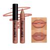 Delineador de Labios y Color Completo en 12 Tonos Mate, Fórmula Ligera para Todos los Tipos de Beige Claro Adecuado para Labios con Look Completo, Delinea y Rellena el Look de los Labios