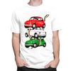 Custom Male Vintage Italy Flag Car T Shirt ShortSleeve Cotton Tshirts Tshirt Casual Italian Pride Tees Loose Fit Clothing