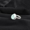 Aqua Chalcedony Gemstone 925 Sterling Silver Jewelry Designer Ring Gift For Wife RR-77-21