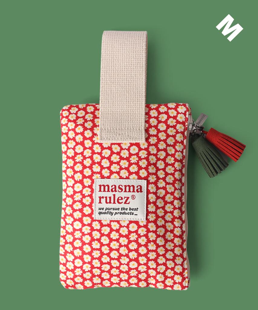 Masmarulez Strap Pouch _ Big Daisy Red