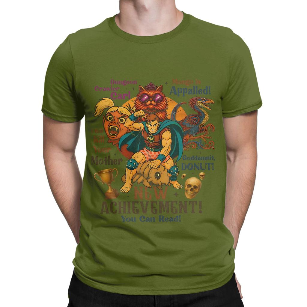 Dungeon Crawler Carl Retro Bookish Novelty 100 Cotton TShirt Dungeon Crawler Carl Tees Tops For Unisex