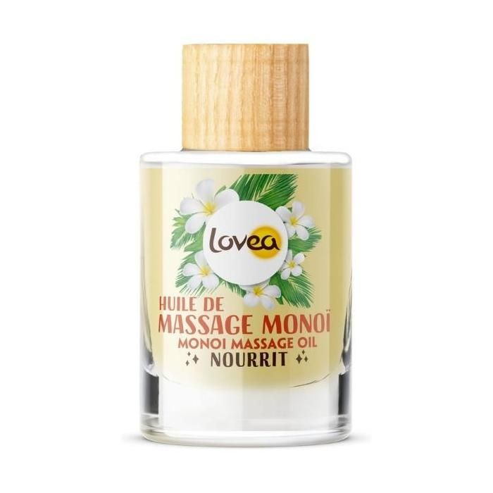 Lovea - Huile De Massage Multi-Usages - Monoï - Tous Types De Peaux 50ml