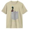 Your Pocket Funny Mallard Duck Peeking Ou T Shirt Unisex  Y2K Casual T Shirts Summer O Neck Fashion Tees Print Oversized Tops