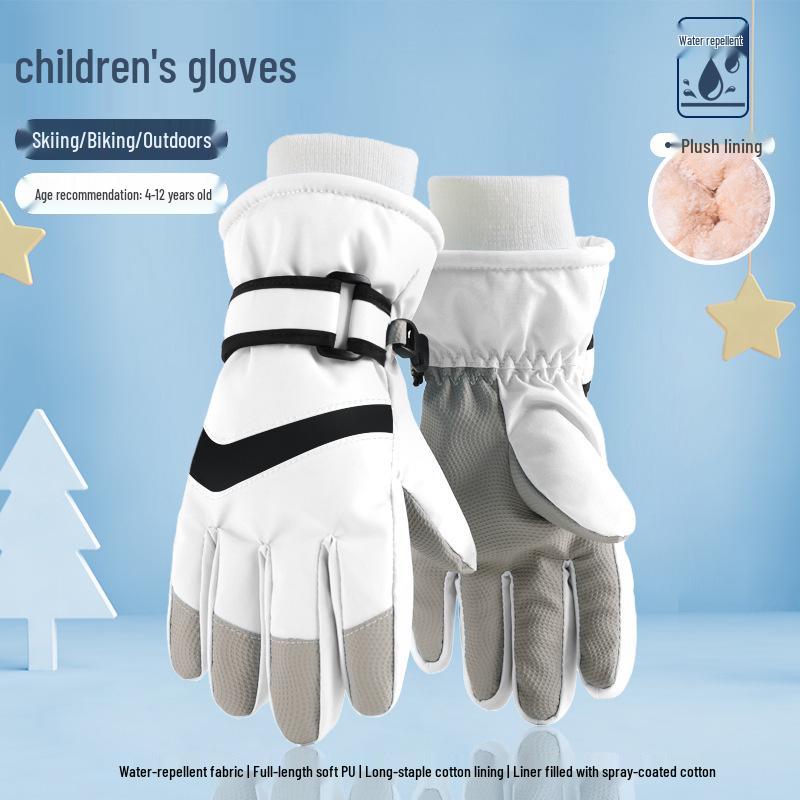 Winddichte Kinder-Skihandschuhe für Jungen und Mädchen – Warm und Perfekt zum Skifahren oder Radfahren