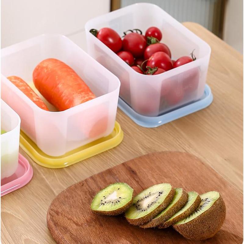 Frozen Meat Preservation Box Refrigerator Food Retain Freshness Transparent Storage Jar Home Kitchen Vegetable Storage Organizer