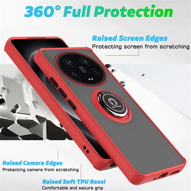 Magnetic Phone Case For Xiaomi mi 14 13T 13 Ultra Pro 11 Lite Shockproof Ring Holder Cases For Xiaomi 12T 12S 12 11T 10T Cover