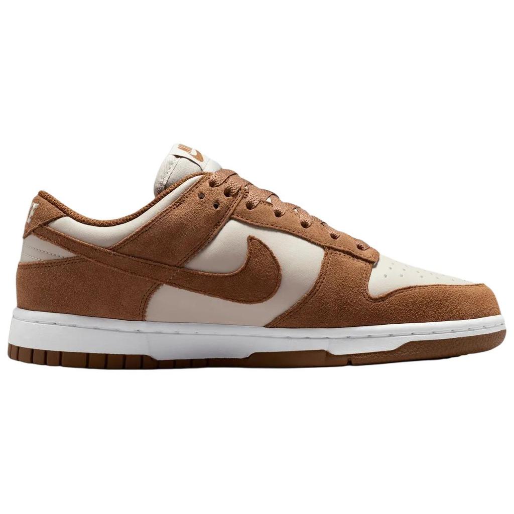 Nike Dunk Low Suede Light British Tan Cream White Women Sneakers Cream-Ii IO4244-200