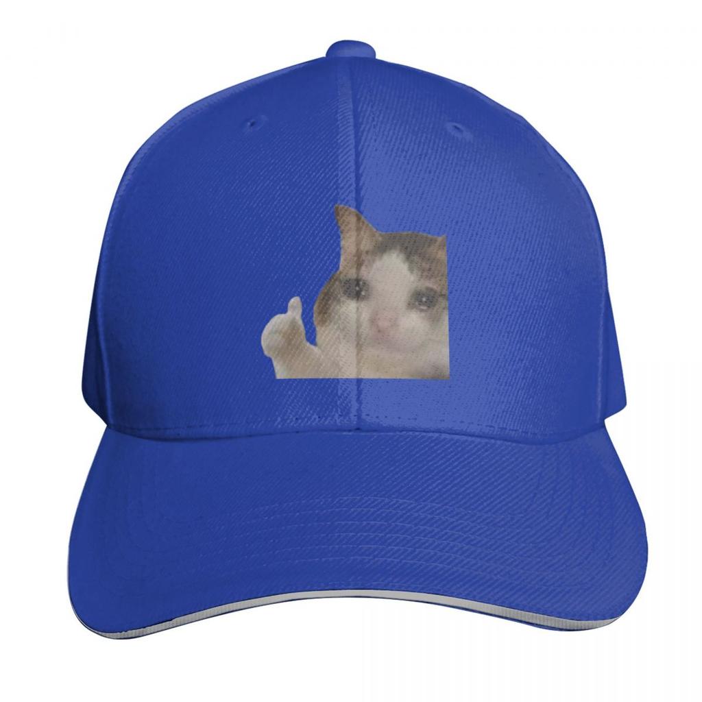 Thumbs Up Crying Cat Baseball Cap hats for Unisex Hat Beach Military Cap Unisex sun caps For Unisex Womens