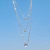 Trendy Zircon Pendant Necklace For Women Multilayer Chain Choker Fashion Female Party Shiny Jewelry Gift