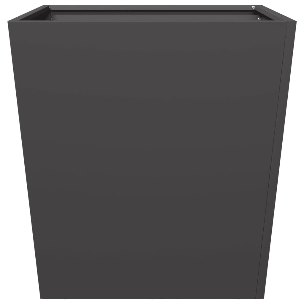 Vidaxl Garden Planter, Black, 50X50X50 Cm, Steel