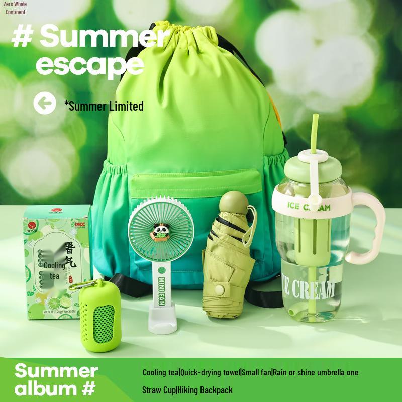 Summer Outdoor Camping & Cooling Travel Kit