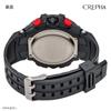 [Klefa] Digital Watch Waterproof Red with Stopwatch Function Urethane Strap 191151 Men's Black