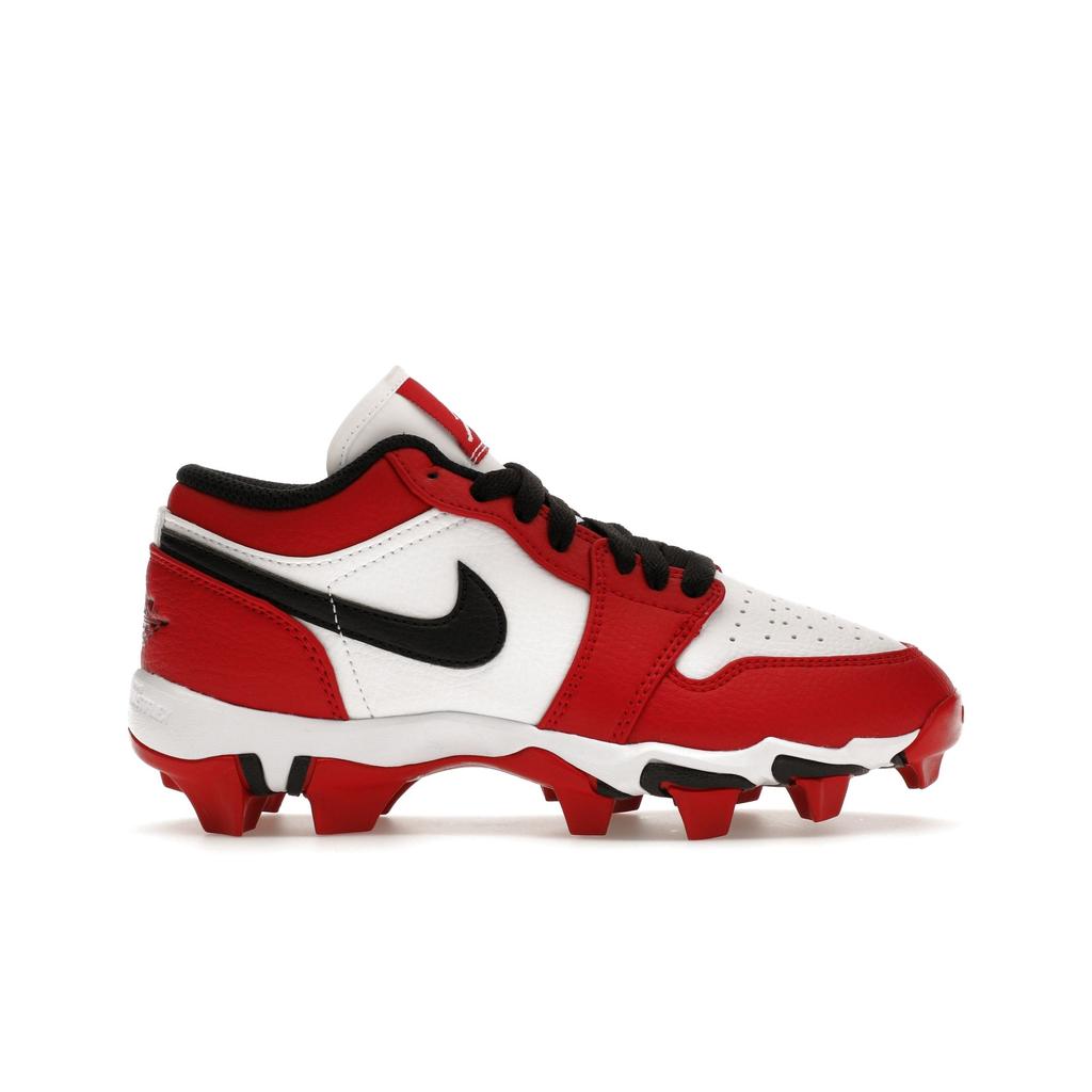 Scarpe da ginnastica Air Jordan 1 Low Cleat GS Chicago per bambini Bianco Rosso Palestra Nero HF6885-106