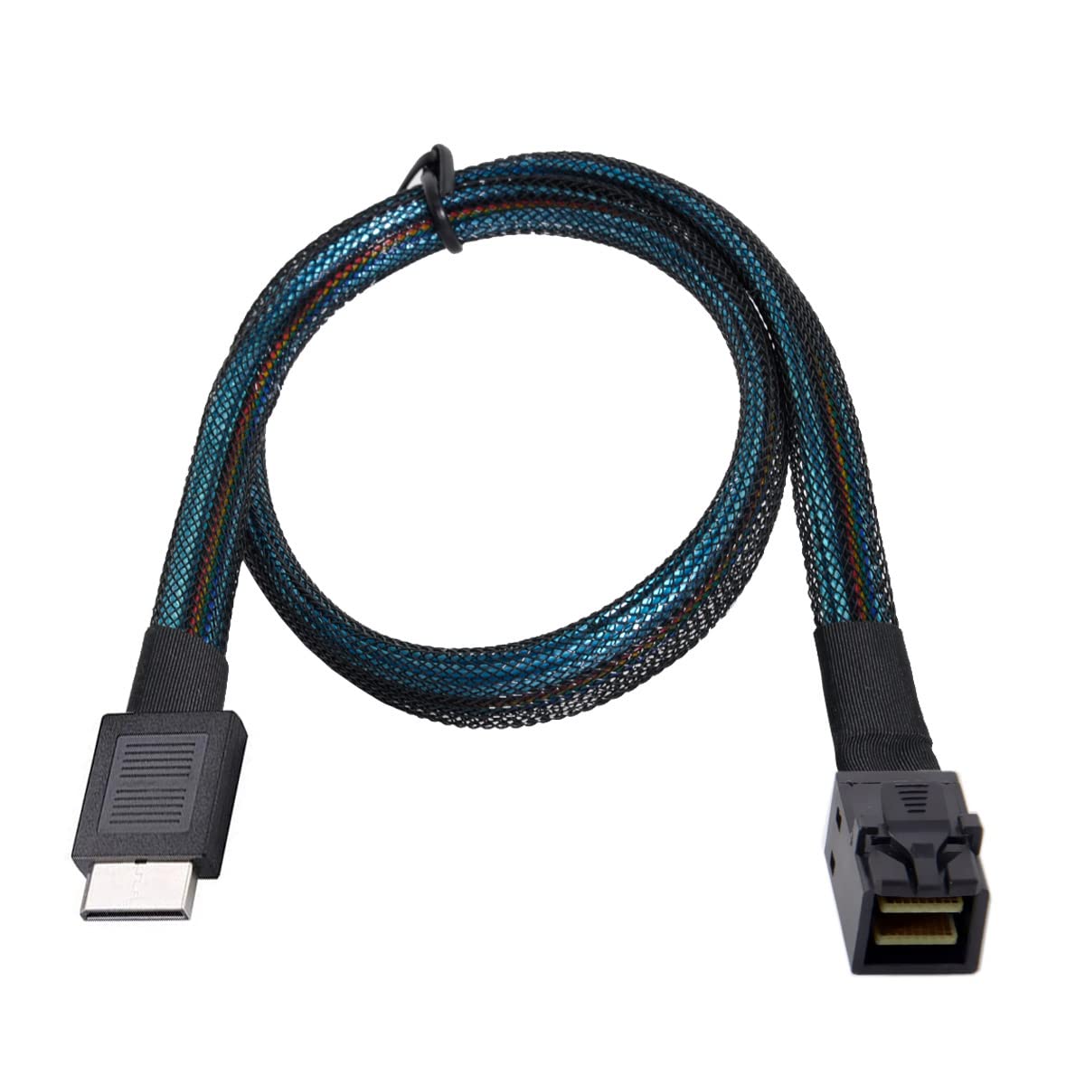 

chenyang OCuLink PCIe 4i to Slimline SSD Data Active Cable 50cm for SSD eGPU Cards PCI-Express SFF-8611 SFF-8643