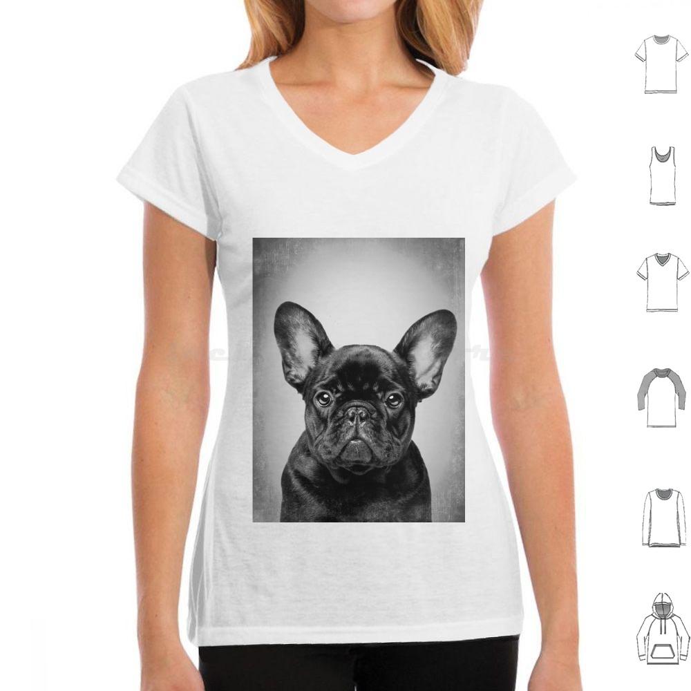 French Bulldog Black DogBw VintageT Shirt Cotton Men Women DIY Print French Bulldog Bulldog French Bulldog Dog Black French