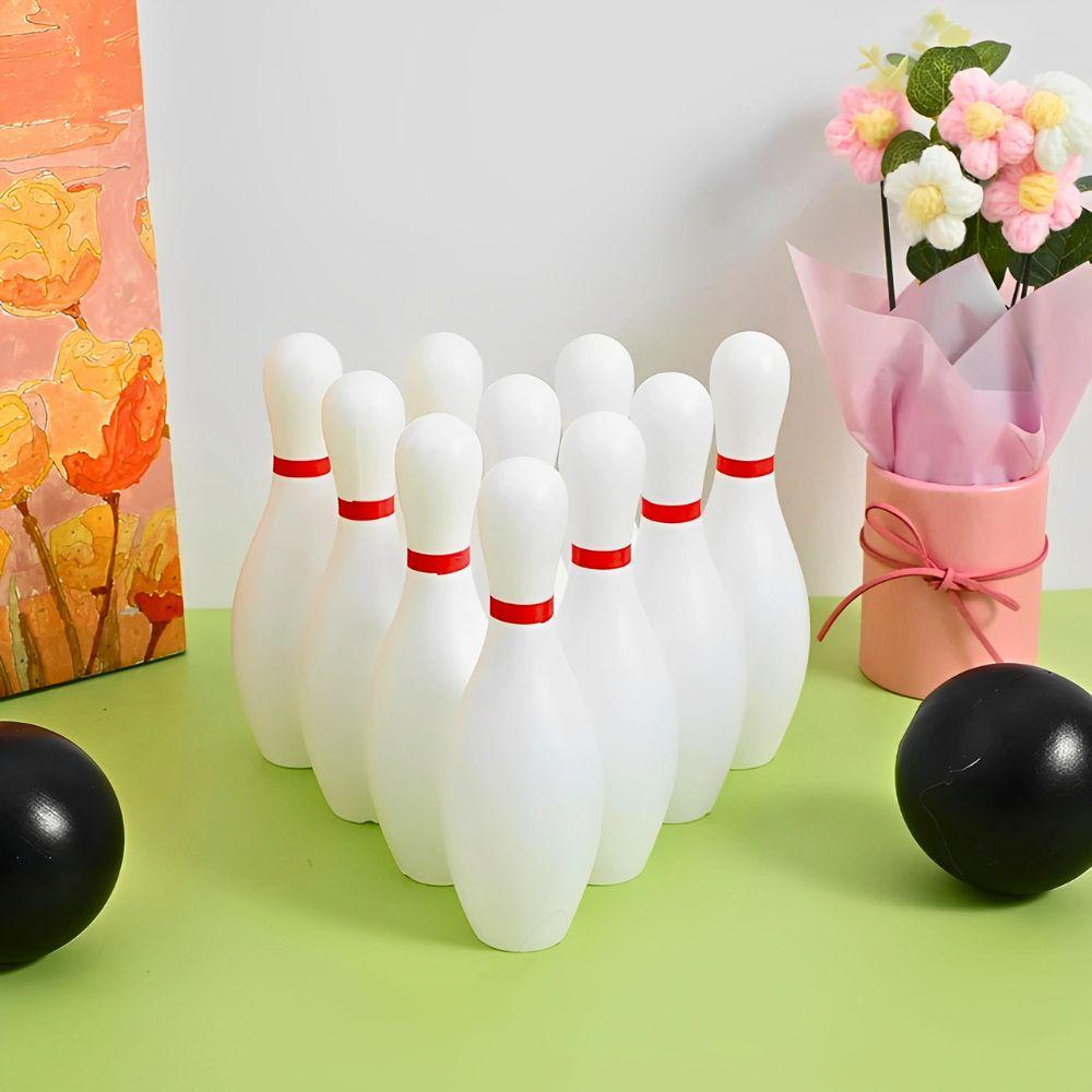 2 Sets Plastic Colorful/White Bowling Set Suitable For Parties Entertainment Indoor Outdoor Sports Leisure Student Gifts YMY