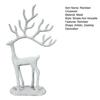 Yousheng Christmas Reindeer Statue Minimalist Artistic Deer Figurine Metal Animal Sculpture Home Office Desktop Decoration Ornament
