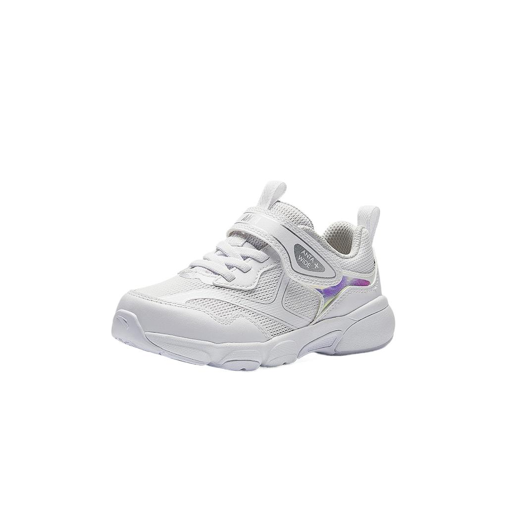 Anta Kids Wide Shoes 2.0 Running Series Comfortable Soft Low Top Running Shoes Kids running shoes White 332539909S