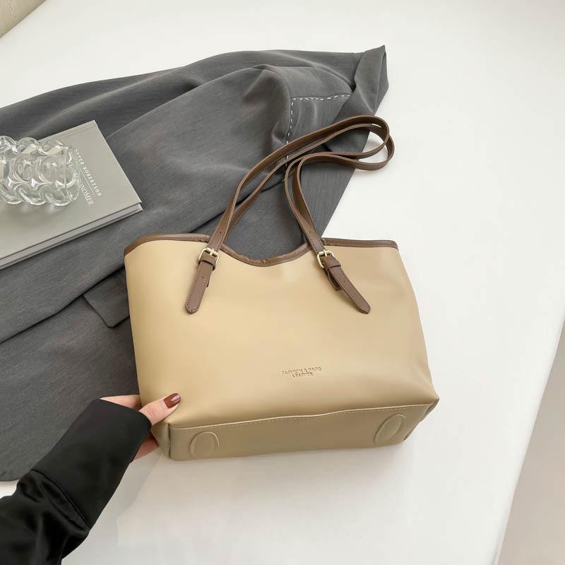 New Spring Large-capacity Handbag Women's 2025 College Student Shoulder Bag Women's Portable Commuter Tote Bag Women