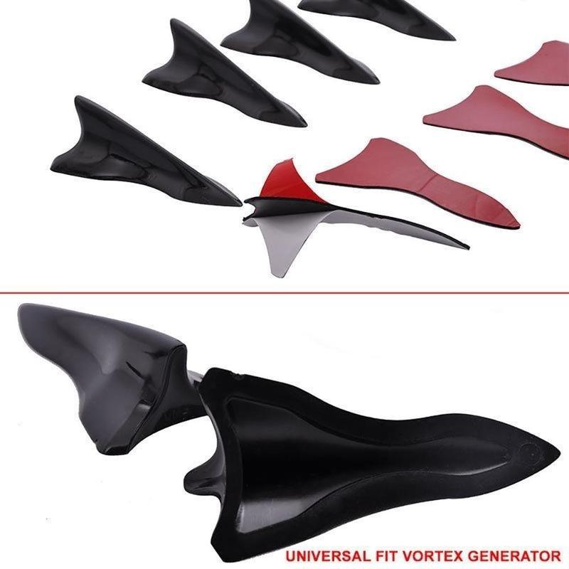 10 Stück Gen Haifischflossen Diffusor Vortex Generator für Mazda Subaru Dachspoiler Stoßstange (Für dich: 10 Stück )
