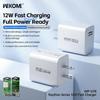 Wekome Thor 12W Fast Charger for Apple & Huawei Phones, 5V/2.4A Compatibility