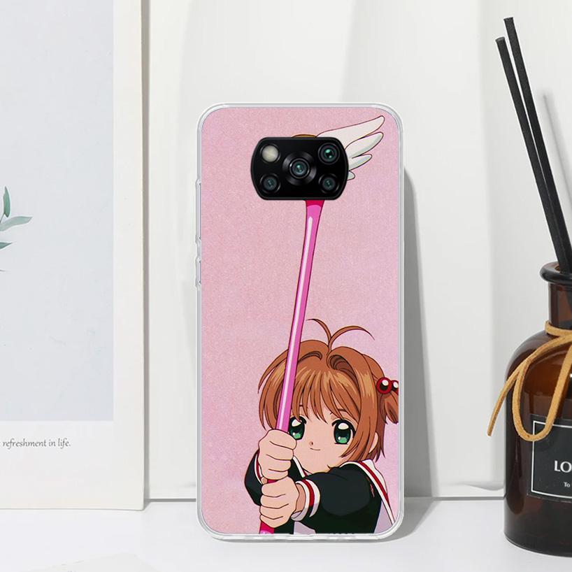 CardCaptor Sakura Anime Phone Case For Xiaomi Poco X7 X6 X5 M7 M8 Pro F7 Ultra Redmi 15C 15 13C 13 12C 12 10 10C 10A Art Fundas