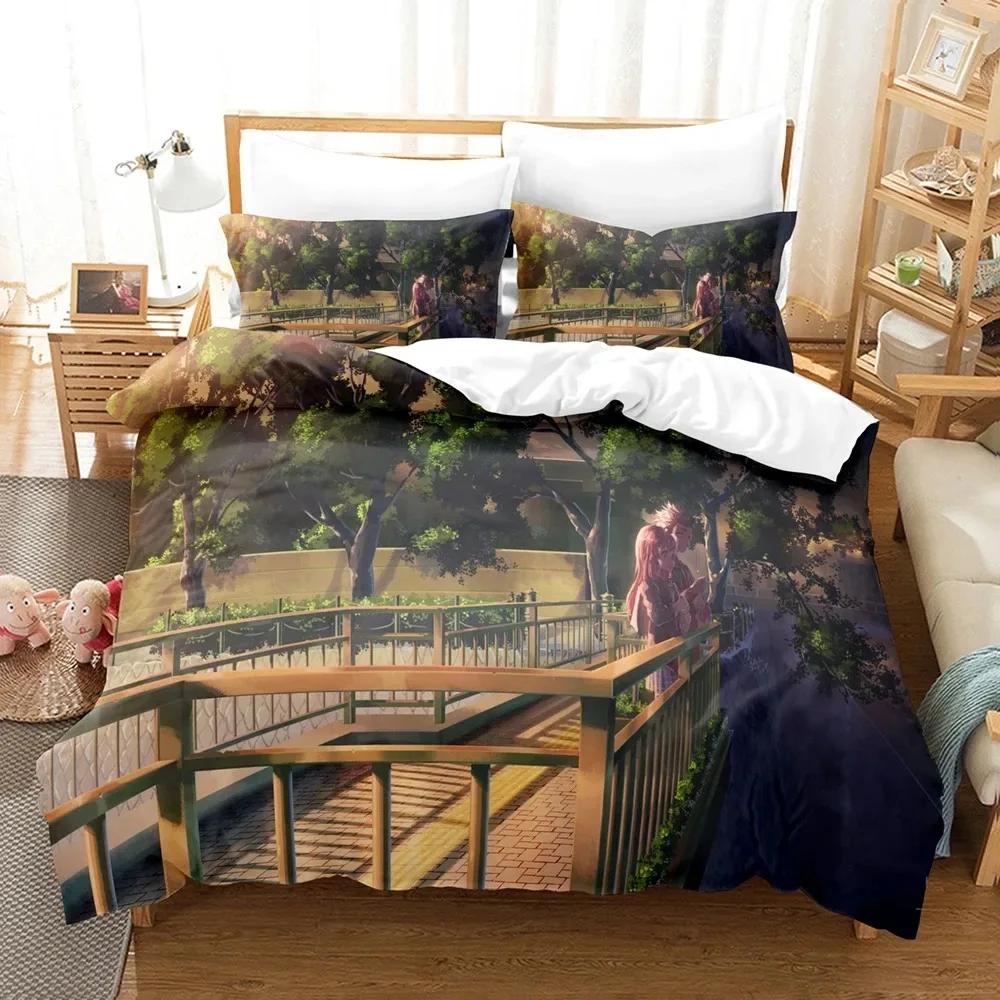 3D Anime A Silent Voice Shape of Voice Bedding Set Double Twin King Duvet Cover Comforter Pillowcase Boys Girls Adults Bedroom