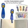 Ultra-Thin LED Bookmark Night Lamp Card Size Clip-On Book Light Compact Mini Lamp  Travel