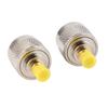2 Stück Typ N Stecker auf SMA Buchse HF-Steckverbinder Koaxialadapter Testkonverter