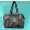 PU Leather JK Uniform Shoulder Bag Large Capacity Messenger Bag JK Tote Bag  Travel