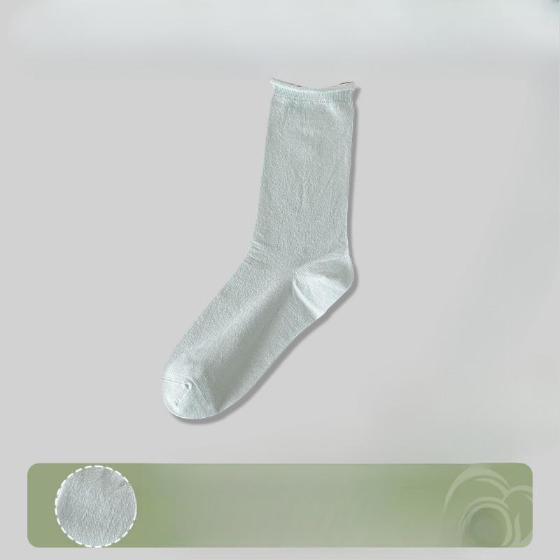 

Женский весенне-летний стиль, носки-гольфы без косточек с закрученным краем 1 pair