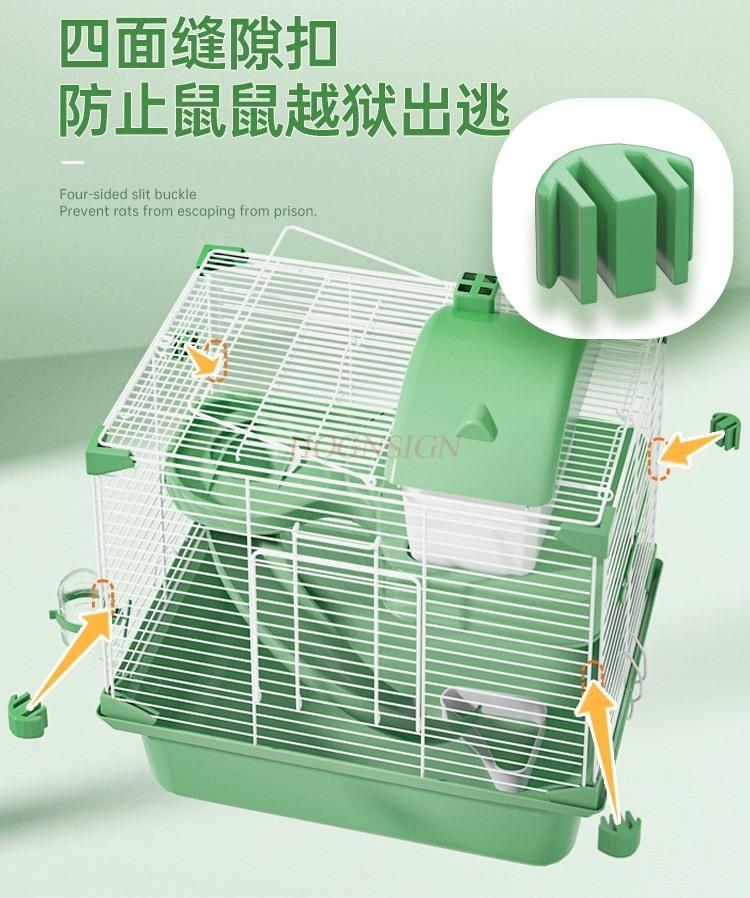 Hamster Cage Hut Nest Golden Bear Oversized Villa Supplies Set
