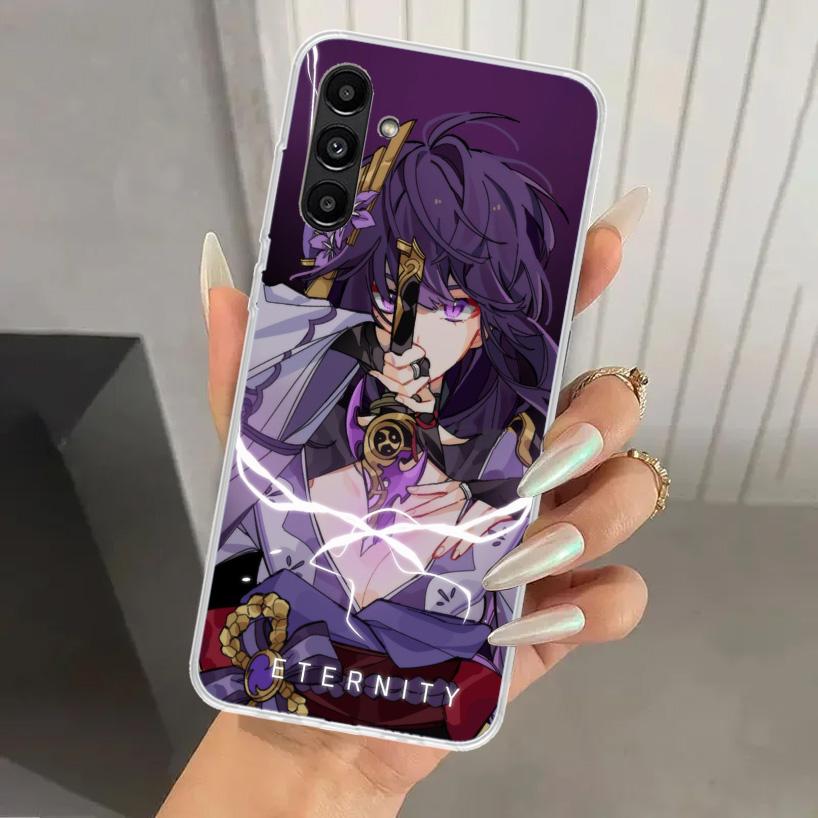 Raiden Shogun Genshin Impact Phone Case for Samsung Galaxy A17 A16 A37 A26 A36 A57 A56 A15 A25 A35 A55 A14 A24 A34 A54 A13 A23 A