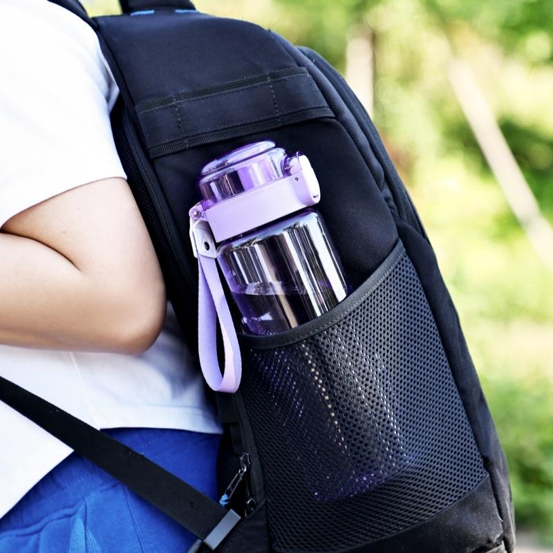 25.4oz Portable Sports Water Bottle Clear Solid Color Plastic Drinking Cups With Tick Marks Perfect For Outdoor Travel Driving