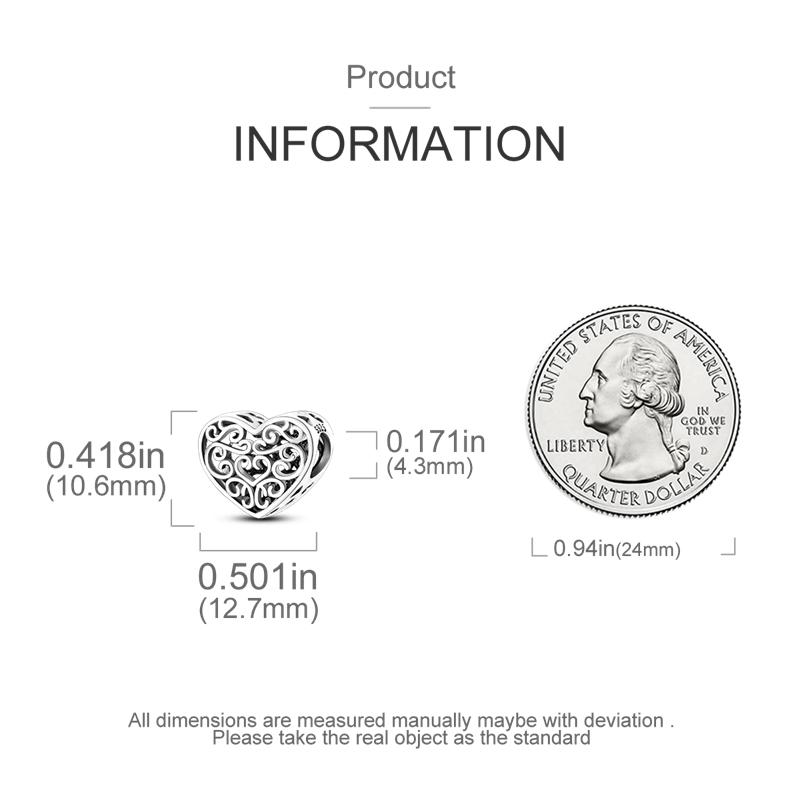 Charms Originale Colorful Heart Beads Fits Bracelets Necklace For Women Charm Copper Luxury Diy Jewelry Fine Party Gifts