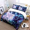 Enchanted unicorns under cosmic sky Bedding Set for Kids Luxury Gift 3pcs Digital Print Comforter Set Soft Comfortable